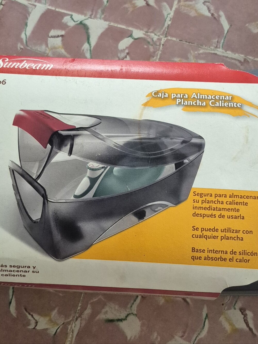 Rare Vintage Sunbeam # 3006 Wall Mount Hot Iron Storage Carry Case New Old Stock
